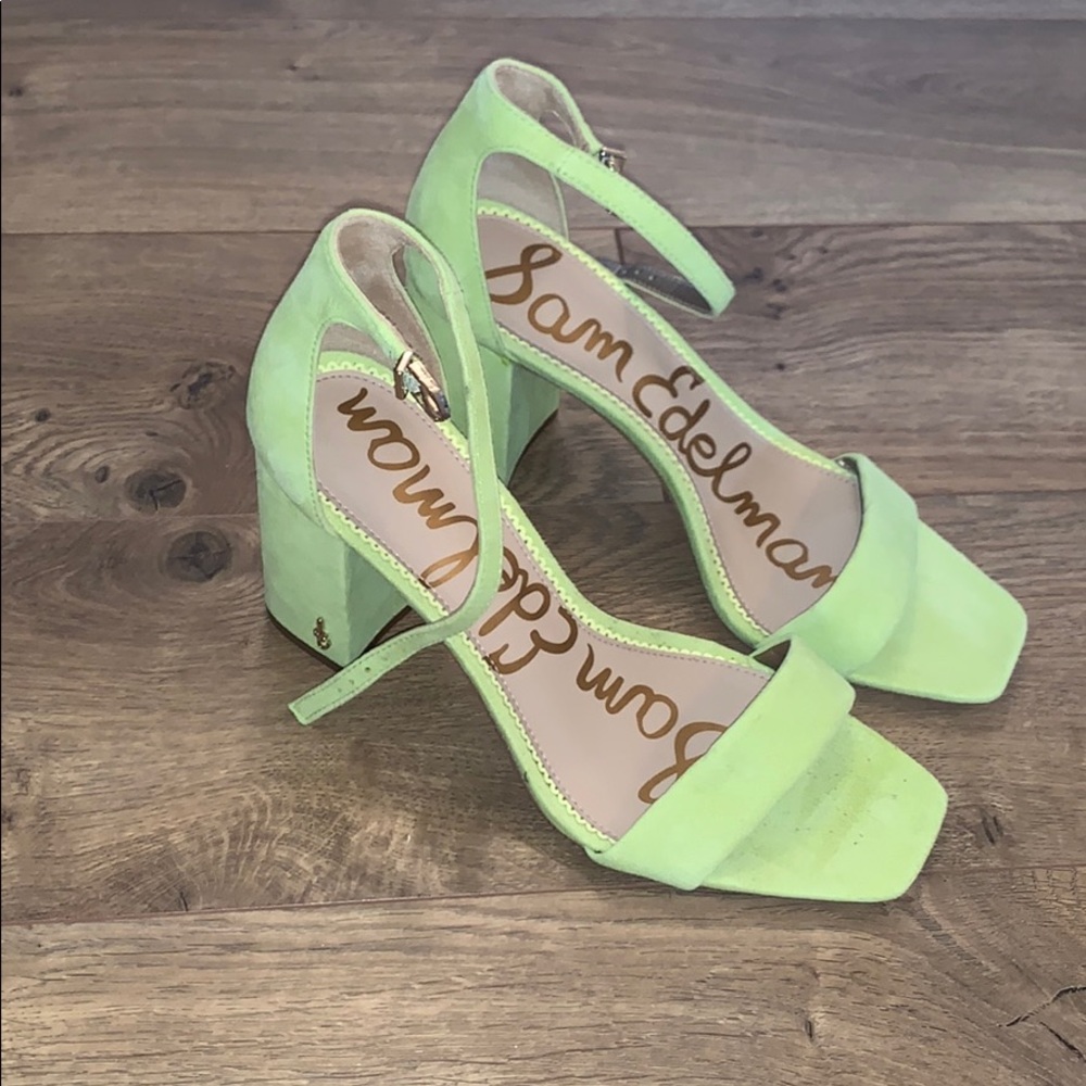 Neon SAM EDELMAN heeled sandals